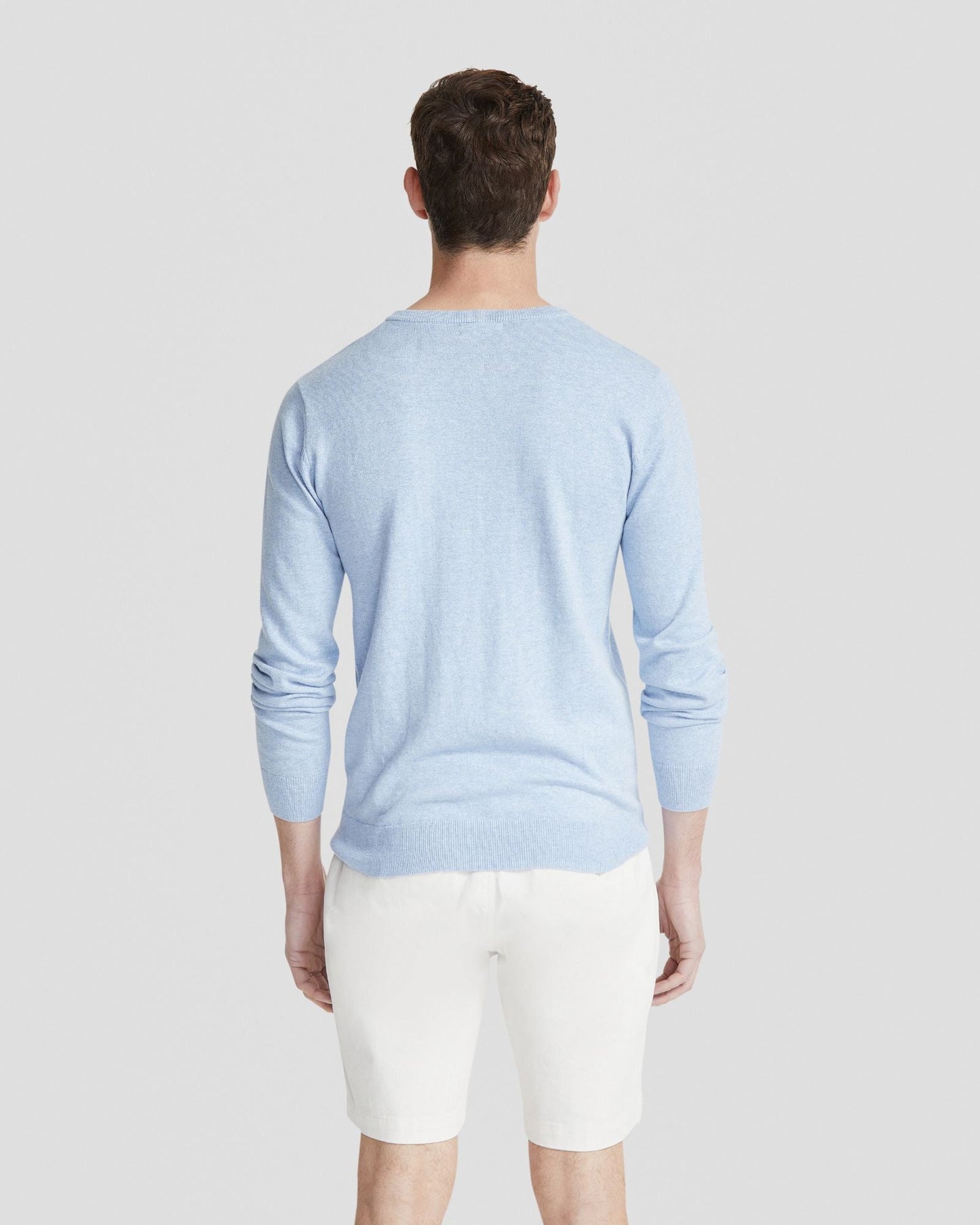 Basic Crew Neck Cashmere Blend Top