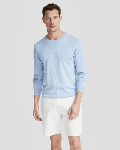 Basic Crew Neck Cashmere Blend Top