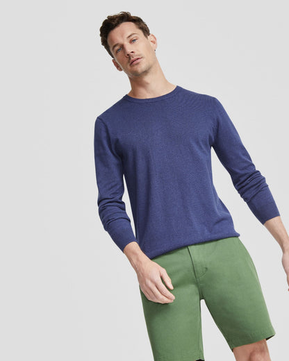 Basic Crew Neck Cashmere Blend Top
