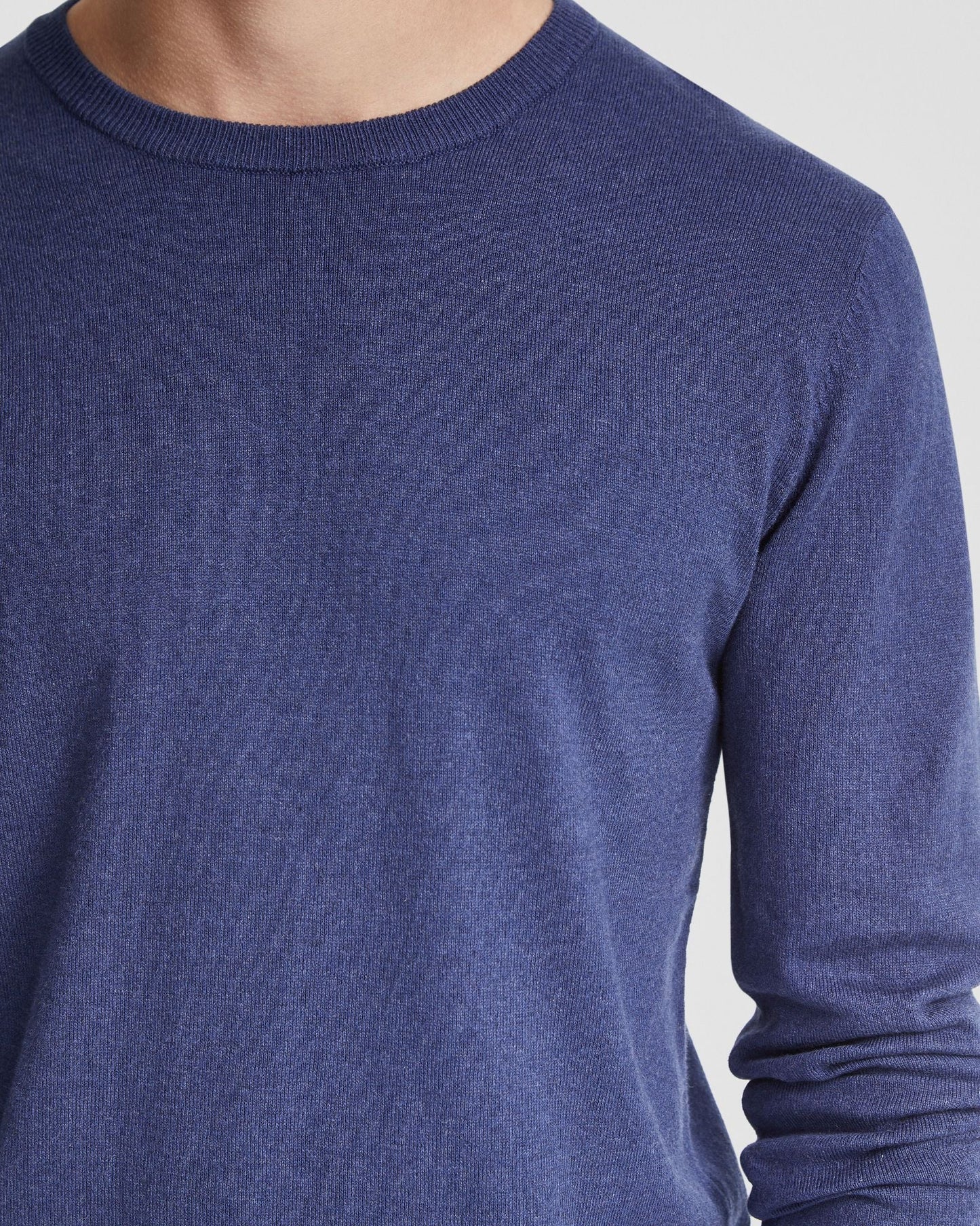 Basic Crew Neck Cashmere Blend Top