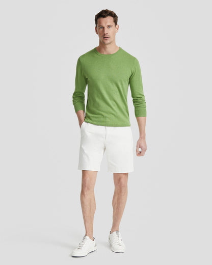 Basic Crew Neck Cashmere Blend Top