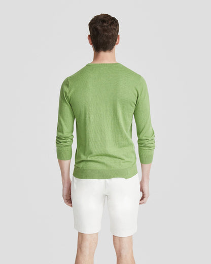 Basic Crew Neck Cashmere Blend Top
