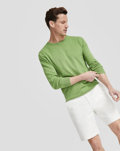 Basic Crew Neck Cashmere Blend Top
