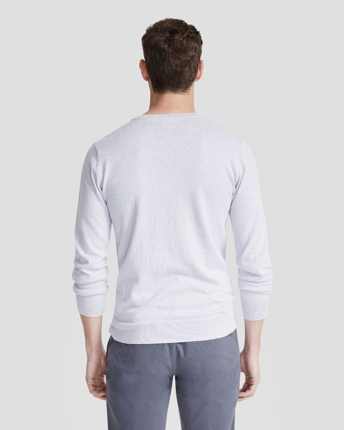 Basic Crew Neck Cashmere Blend Top