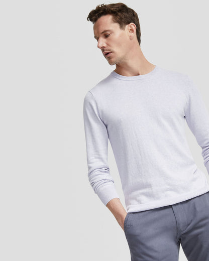 Basic Crew Neck Cashmere Blend Top