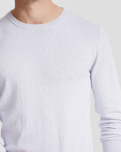 Basic Crew Neck Cashmere Blend Top