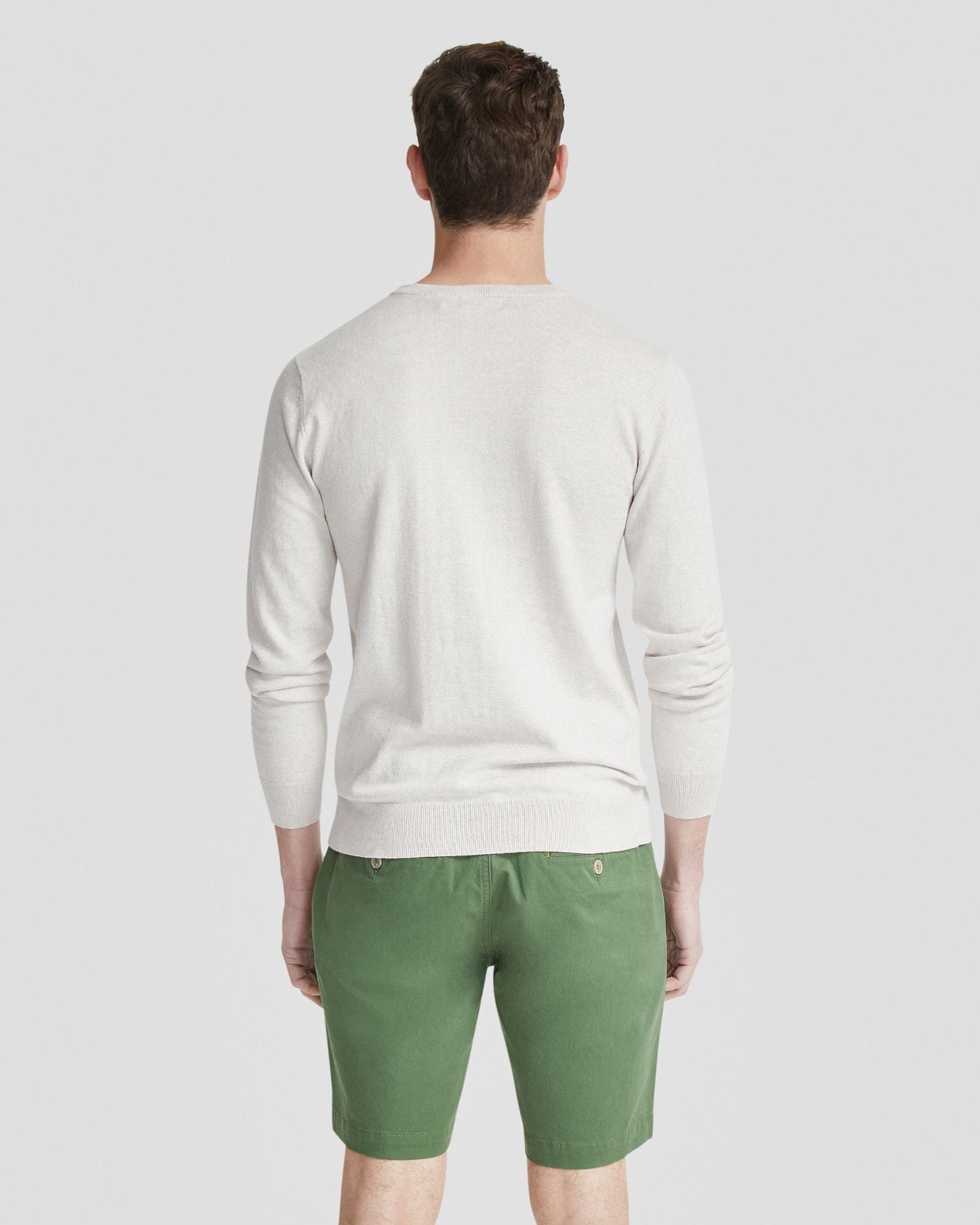 Basic Crew Neck Cashmere Blend Top