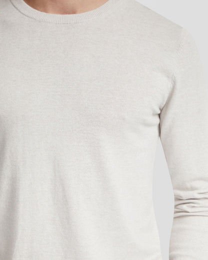 Basic Crew Neck Cashmere Blend Top