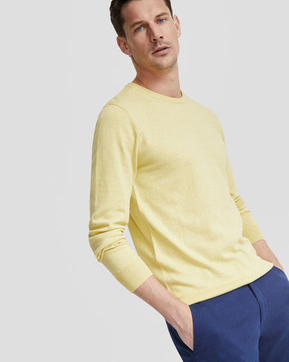 Basic Crew Neck Cashmere Blend Top