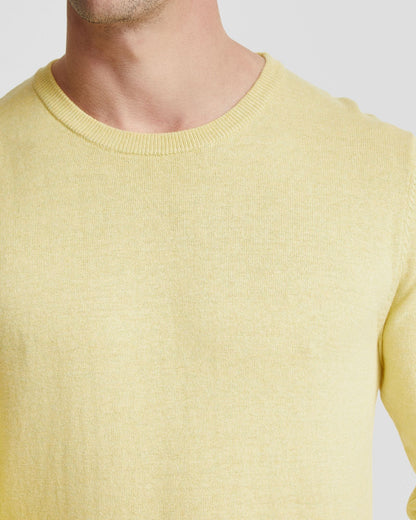 Basic Crew Neck Cashmere Blend Top