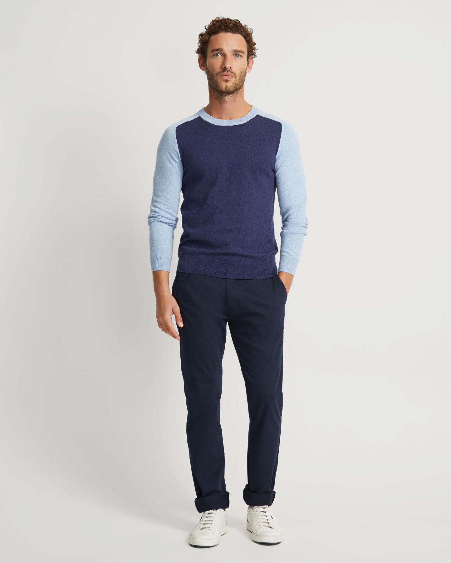Finn Crew Neck Cashmere Blend Top