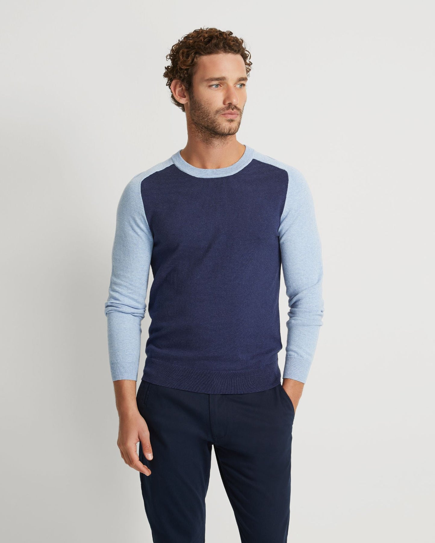 Finn Crew Neck Cashmere Blend Top