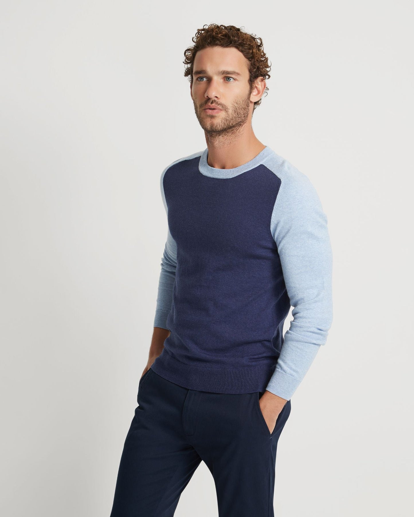 Finn Crew Neck Cashmere Blend Top