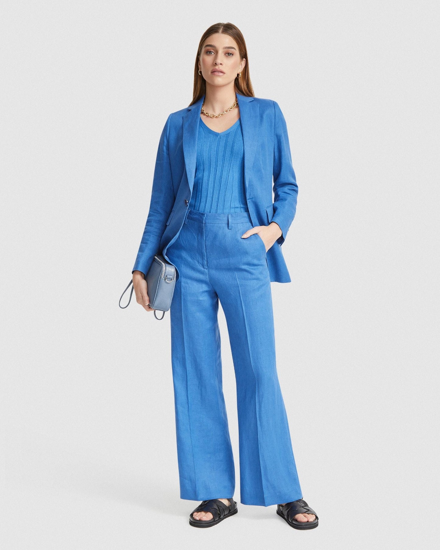 Lucy Rib V-Neck Knitted Top