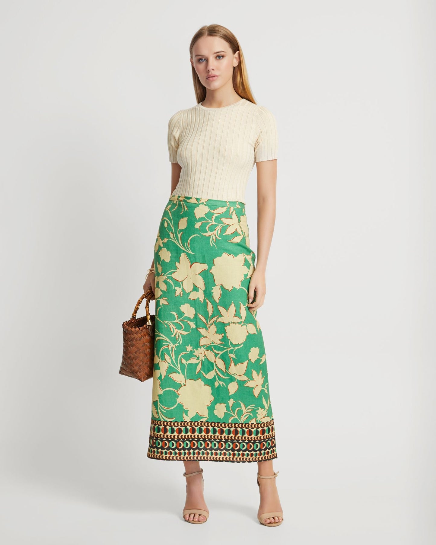 Sasha Crew Neck Short Sleeve Knit Top