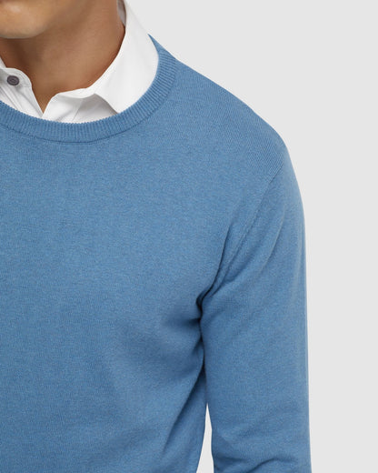 Crew Neck Cotton Cashmere Knit