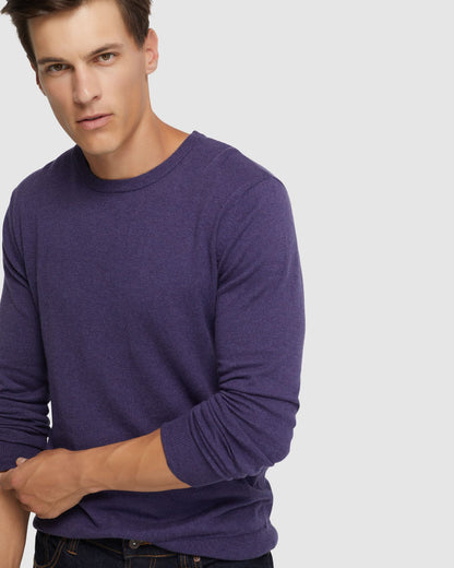 Crew Neck Cotton Cashmere Knit