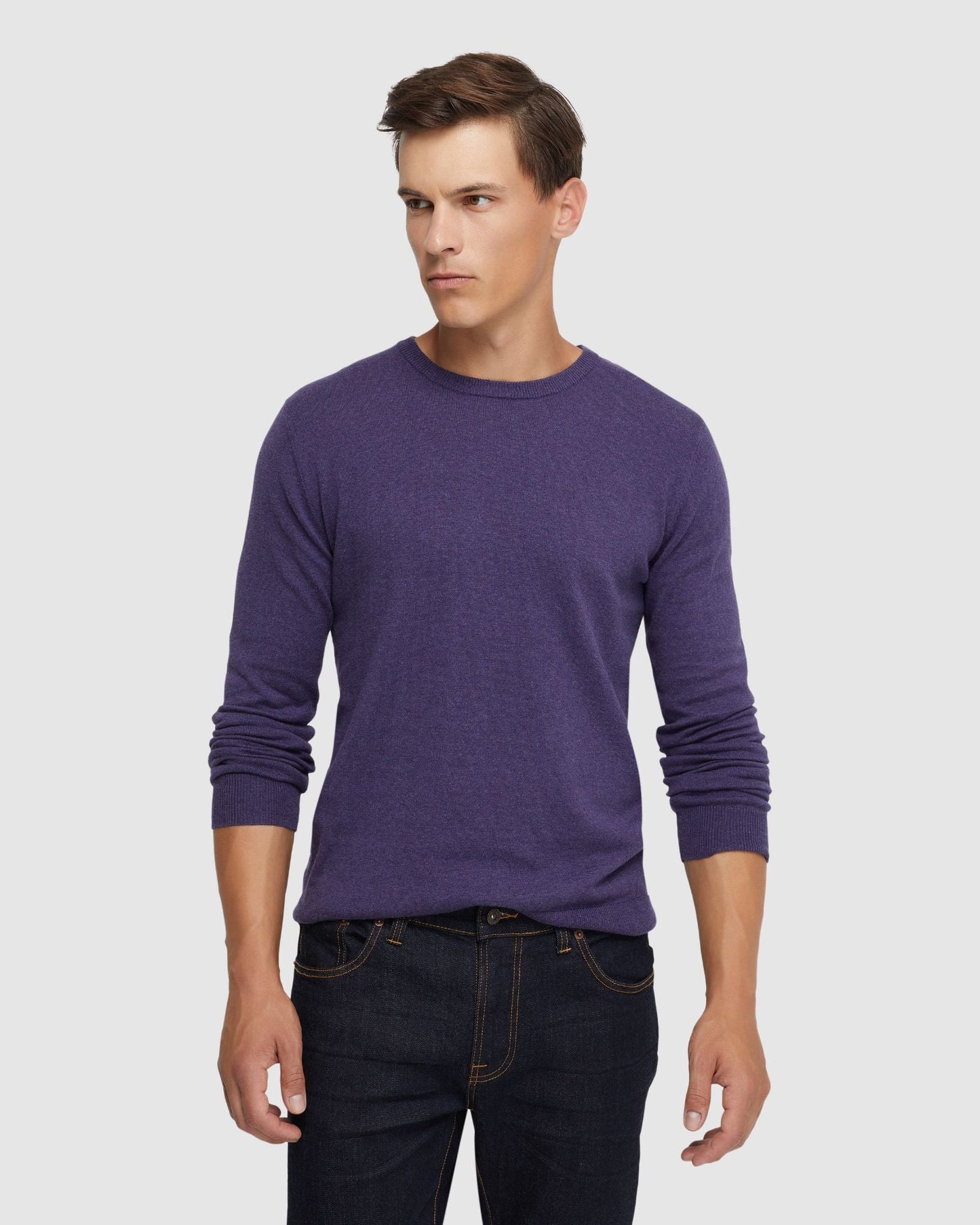 Crew Neck Cotton Cashmere Knit