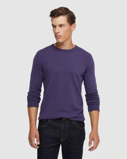 Crew Neck Cotton Cashmere Knit