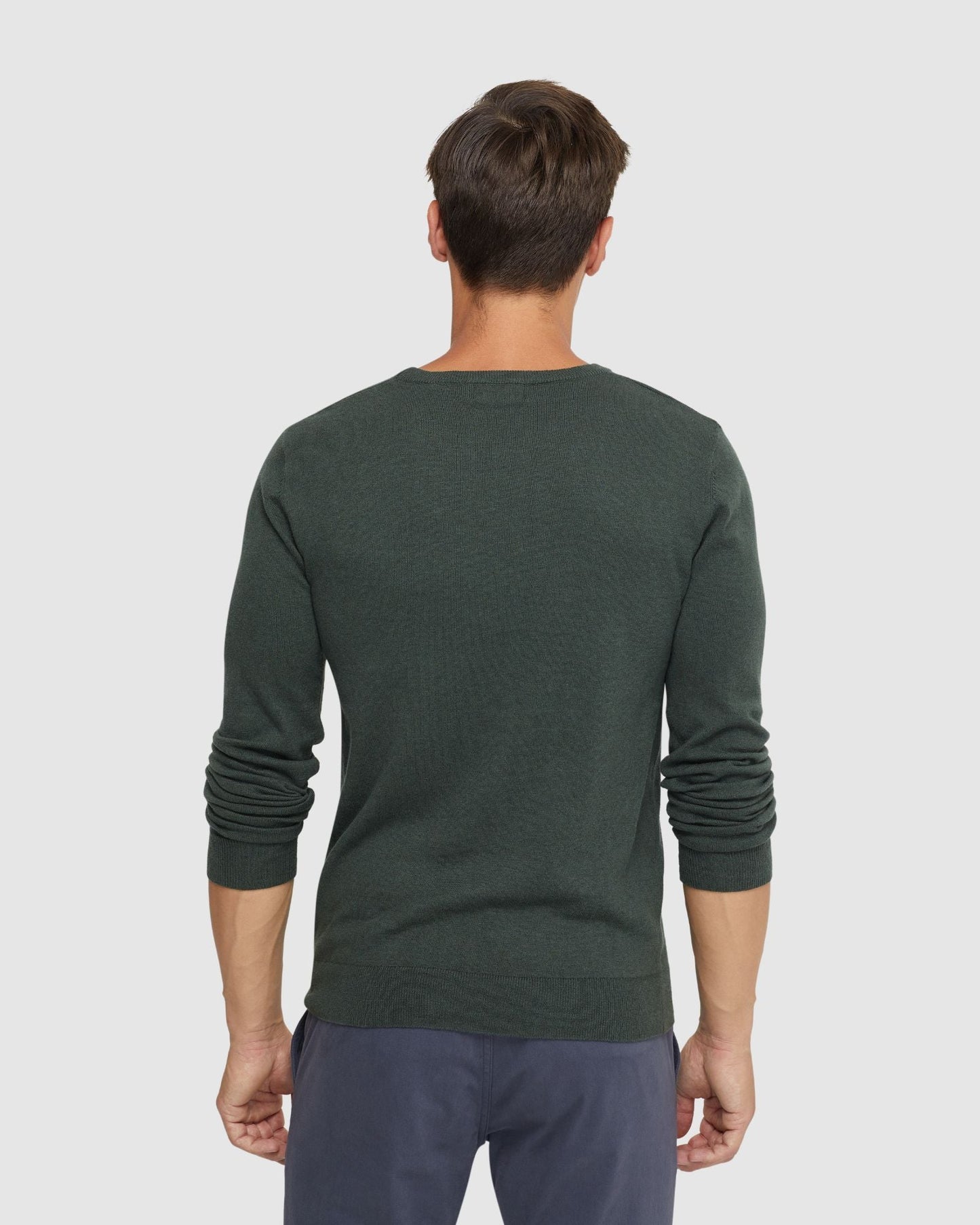 Crew Neck Cotton Cashmere Knit