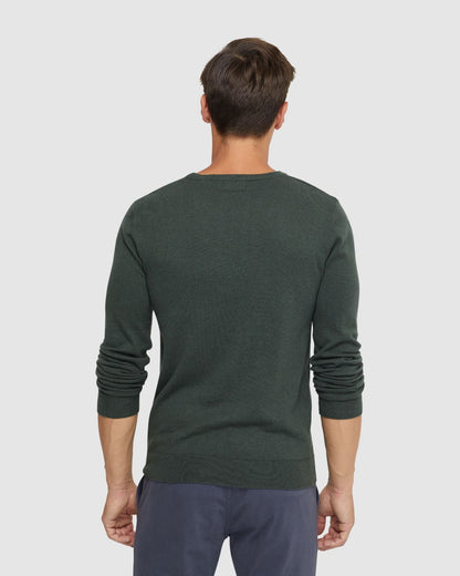 Crew Neck Cotton Cashmere Knit