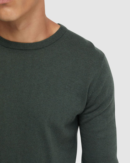 Crew Neck Cotton Cashmere Knit