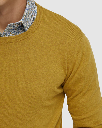 Crew Neck Cotton Cashmere Knit