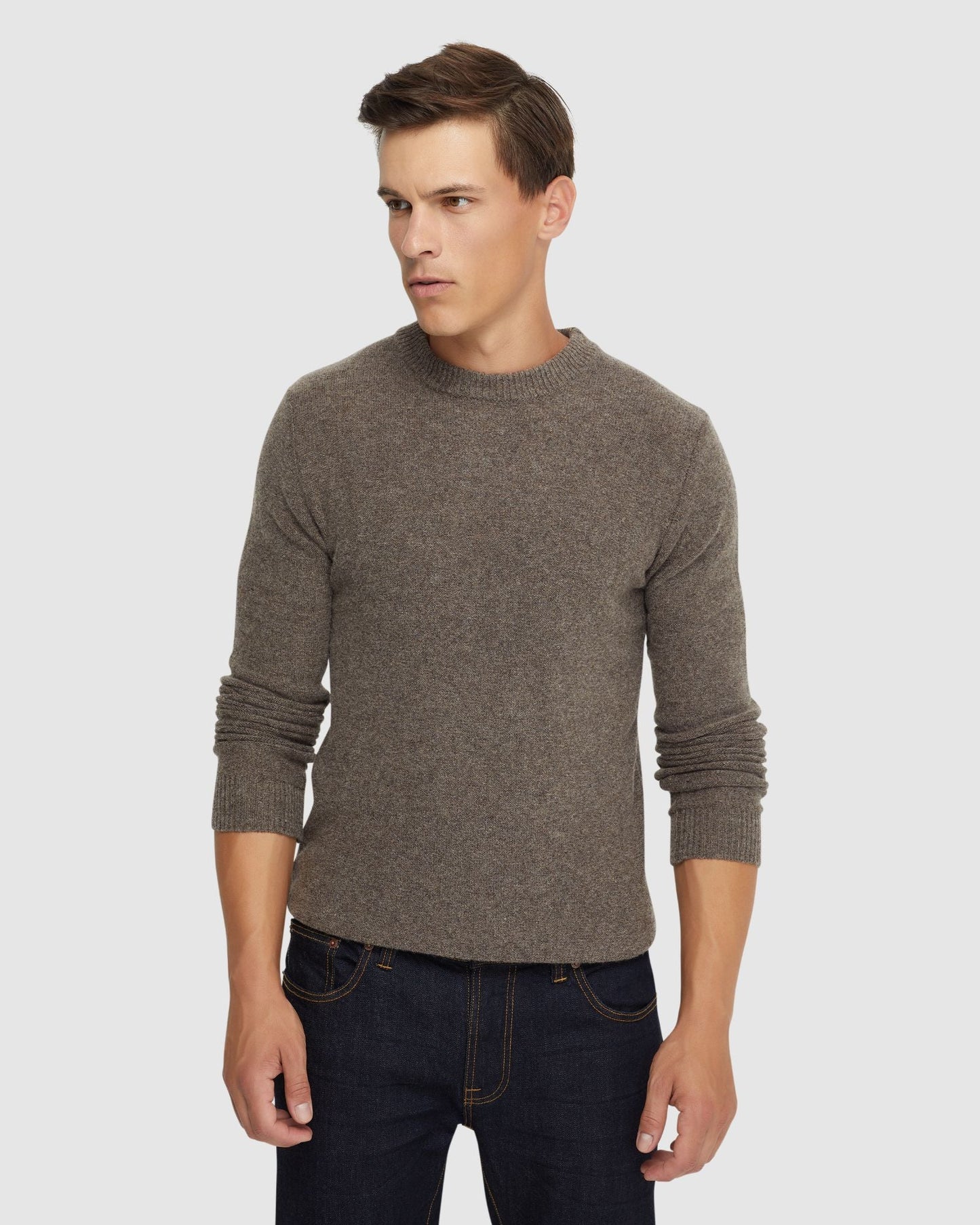 Leon Crew Neck Wool Rich Knit