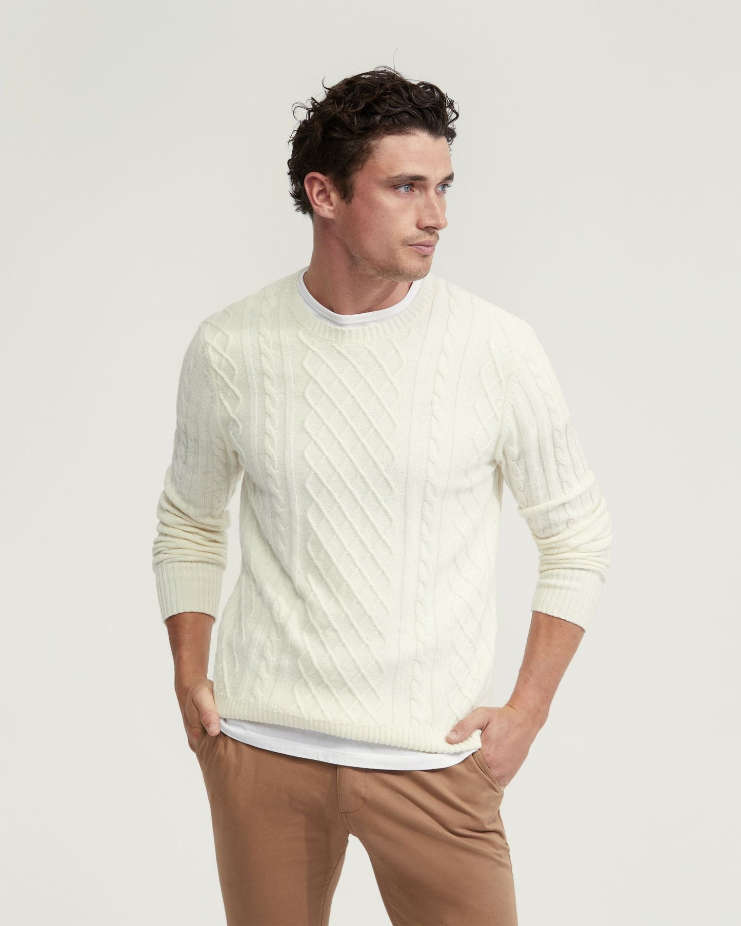 Bruno Wool Rich Cable Knit
