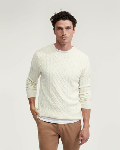 Bruno Wool Rich Cable Knit