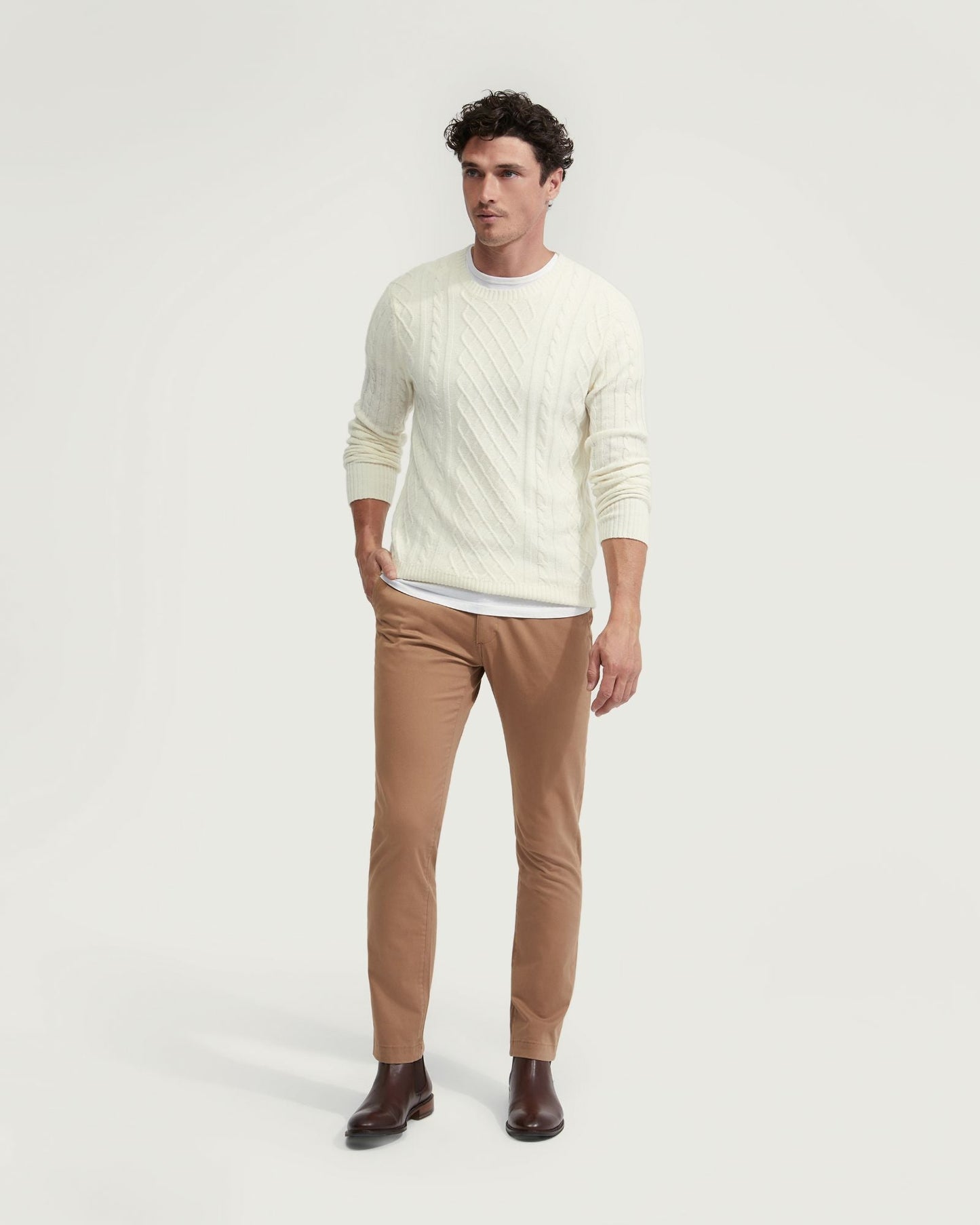 Bruno Wool Rich Cable Knit