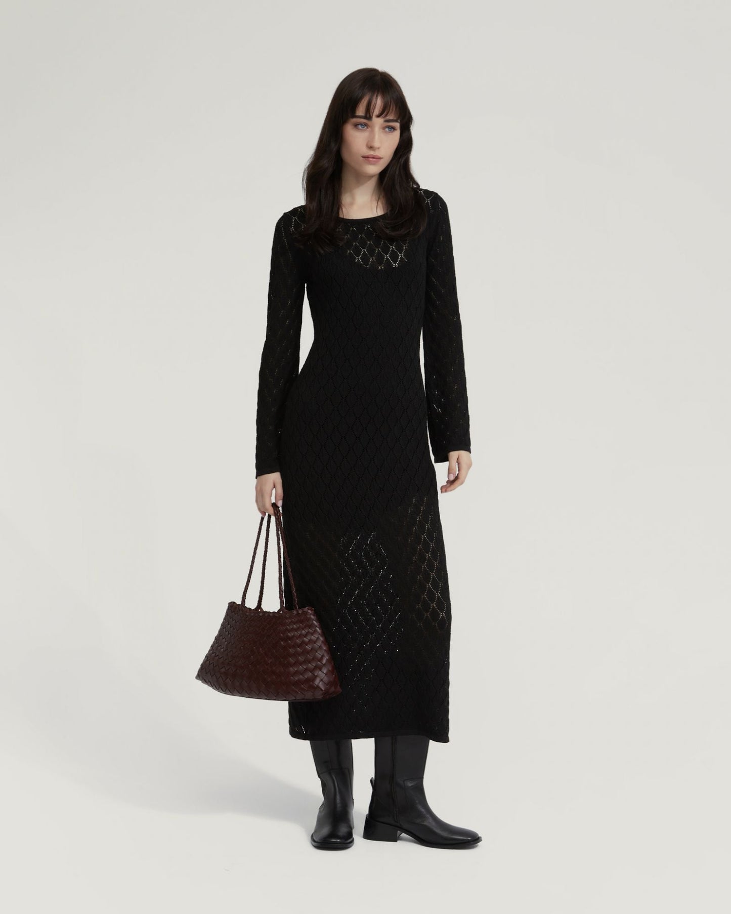 Aime Pointelle Dress With Slip
