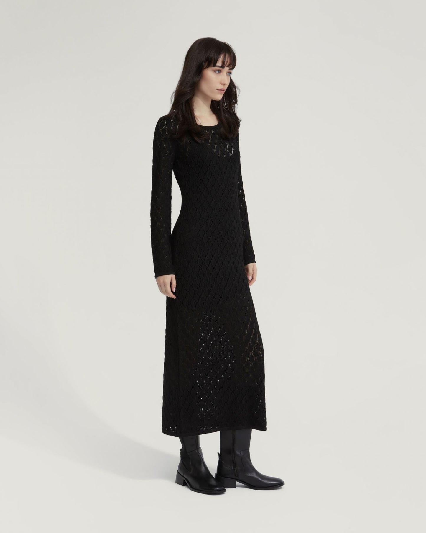 Aime Pointelle Dress With Slip