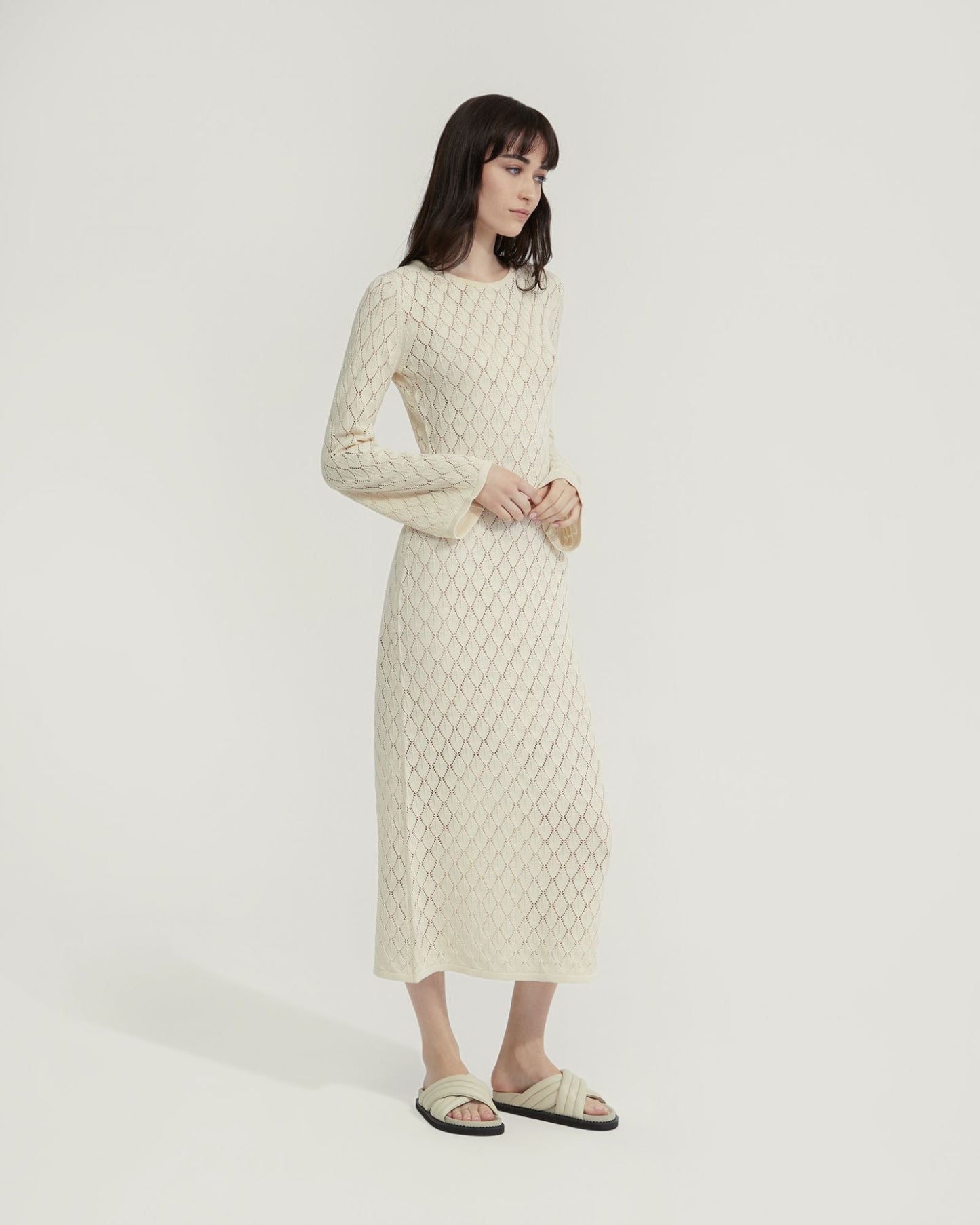 Aime Pointelle Dress With Slip