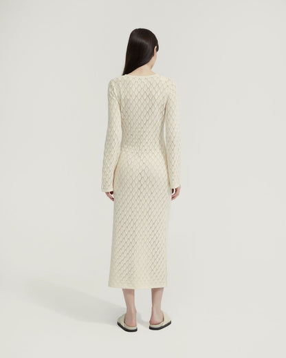 Aime Pointelle Dress With Slip