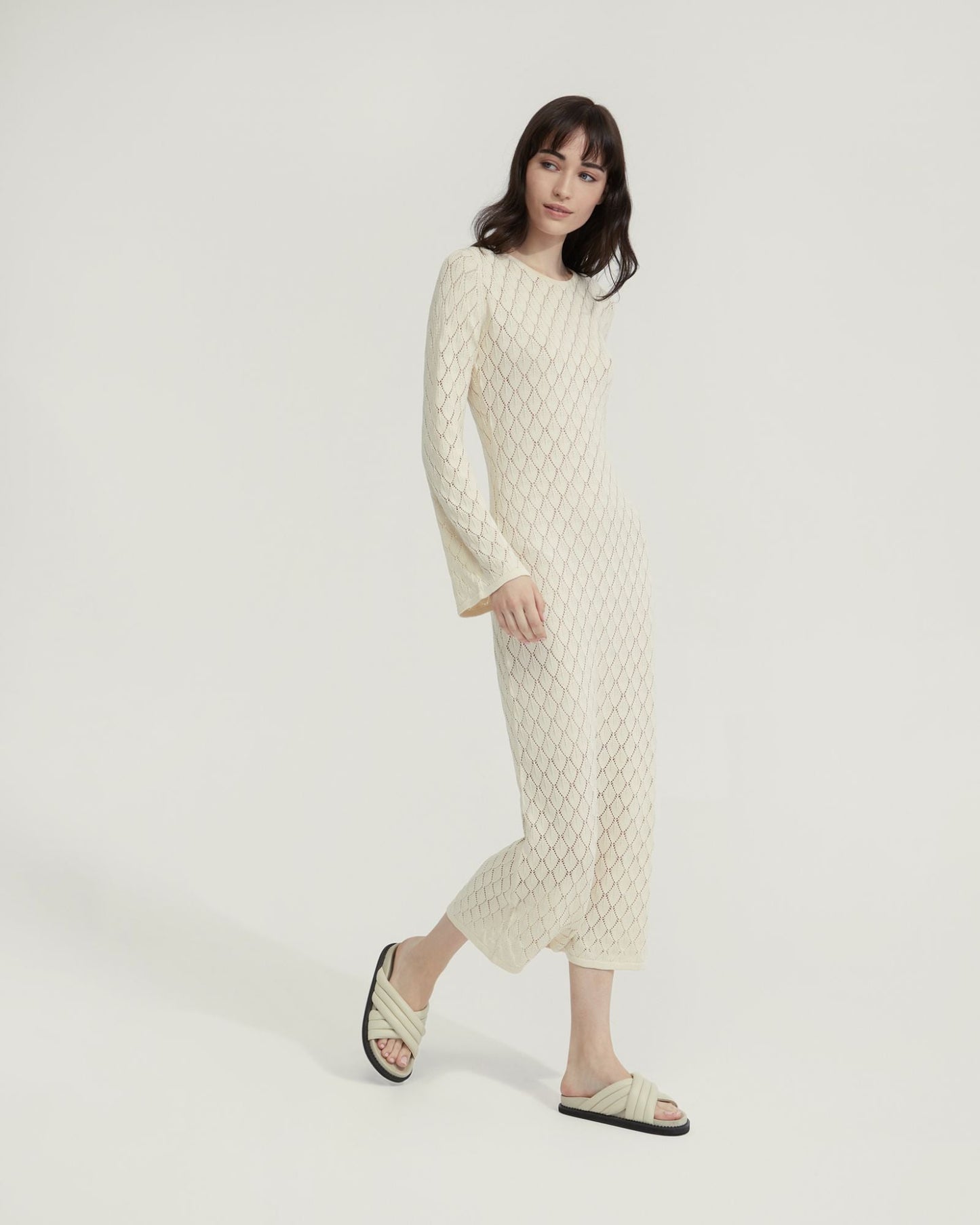 Aime Pointelle Dress With Slip