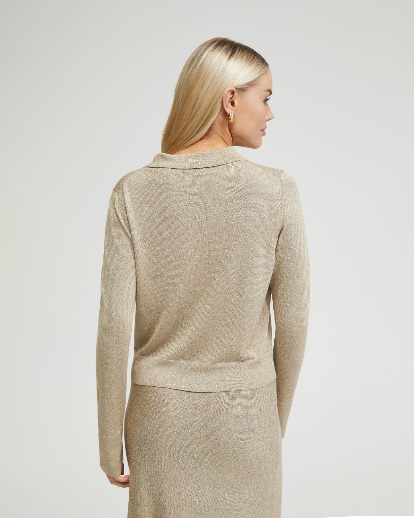 Aggie Knitted Metallic Cardigan
