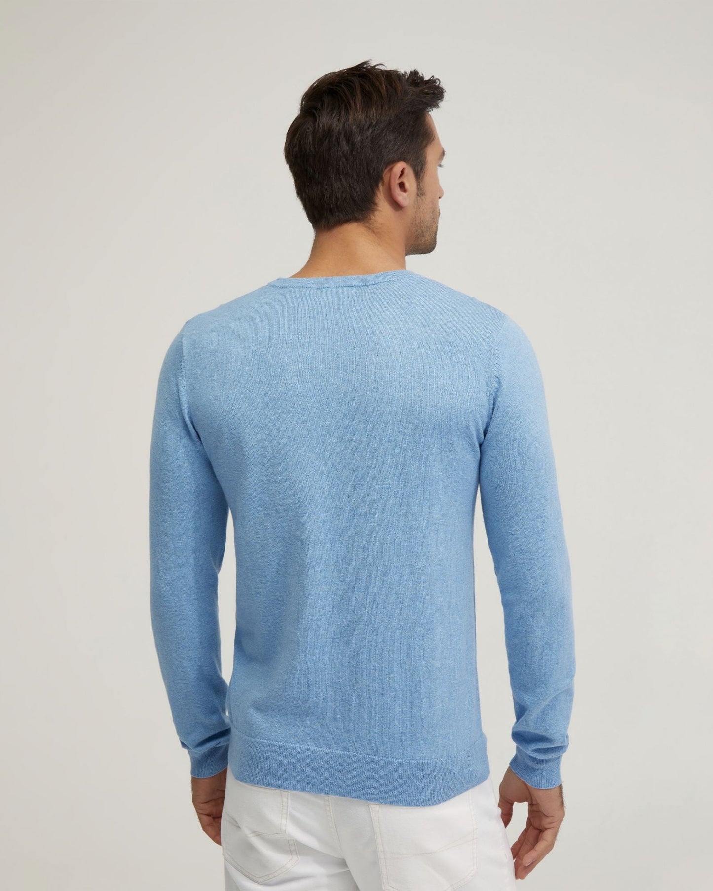 Basic Crew Neck Cashmere Blend Top