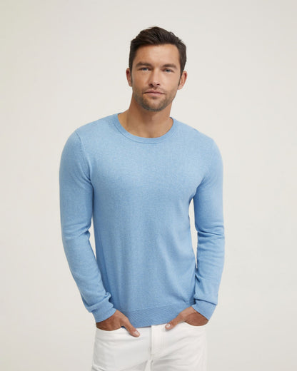 Basic Crew Neck Cashmere Blend Top