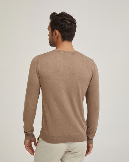 Basic Crew Neck Cashmere Blend Top