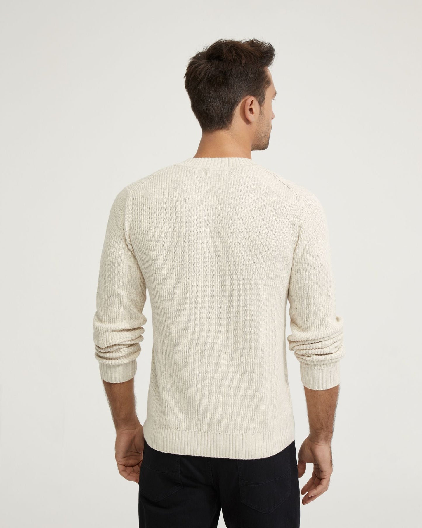 Kane Cotton Rib V-Neck Knit