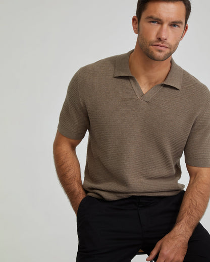 Corbin Cotton Knitted Polo