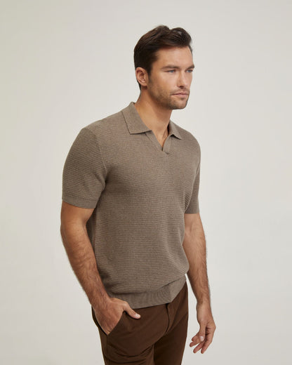 Corbin Cotton Knitted Polo