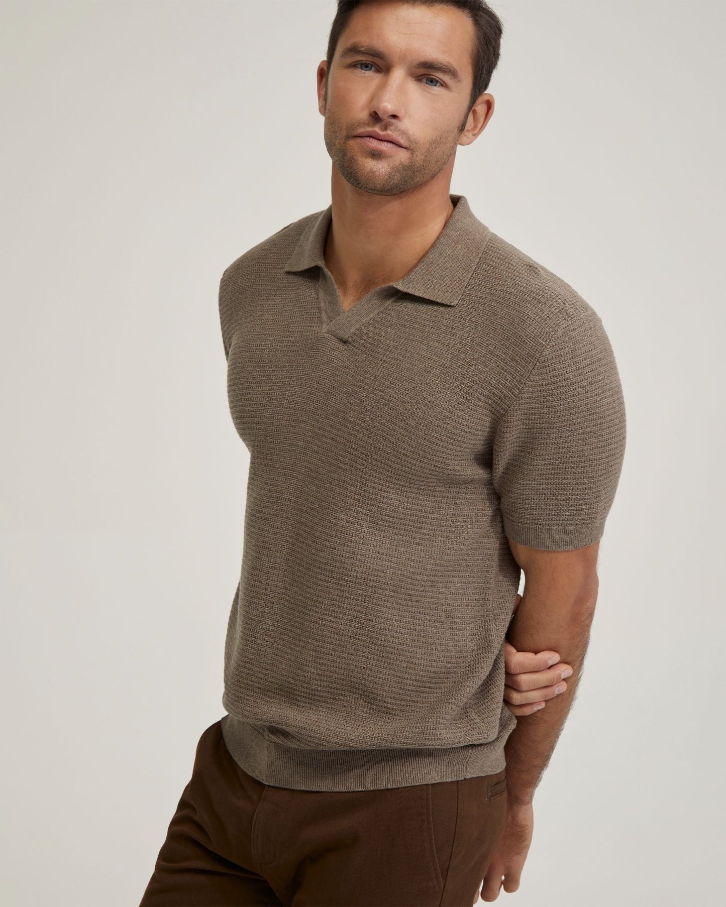 Corbin Cotton Knitted Polo