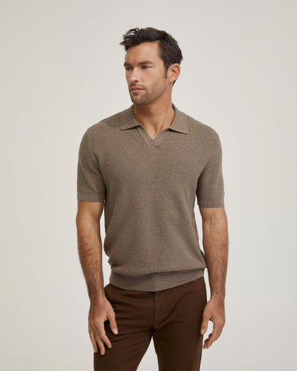 Corbin Cotton Knitted Polo