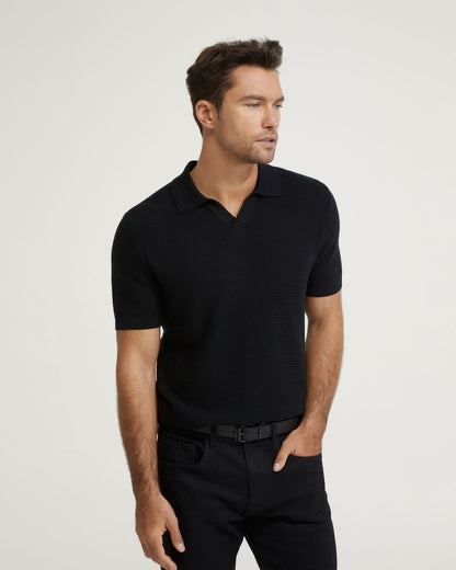 Corbin Cotton Knitted Polo