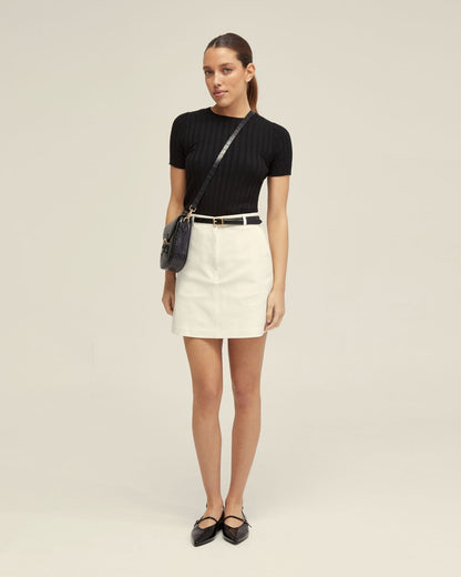 Sasha Crew Neck Rib Knit