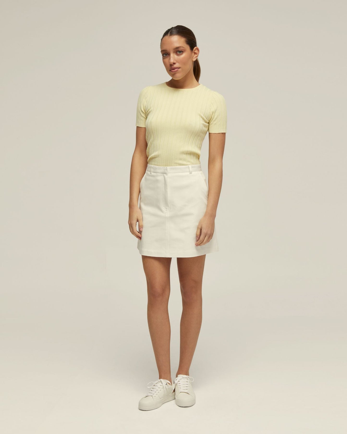 Sasha Crew Neck Rib Knit