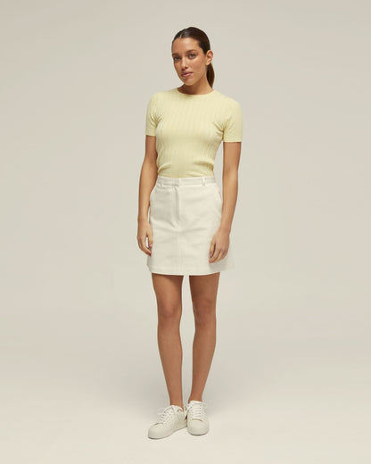 Sasha Crew Neck Rib Knit