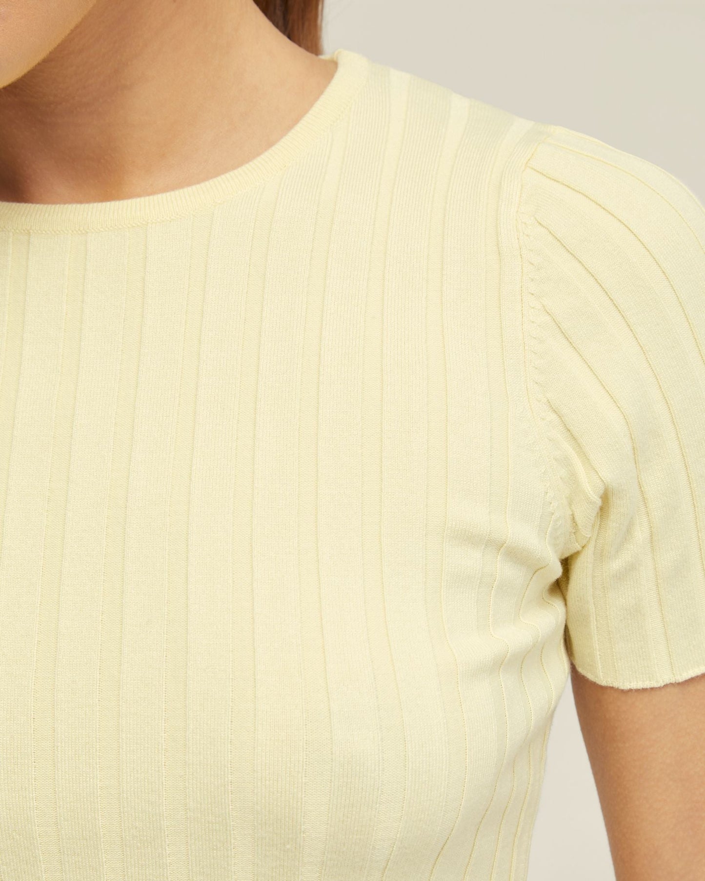 Sasha Crew Neck Rib Knit
